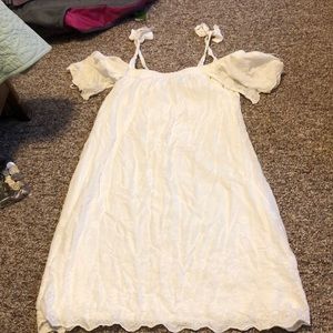 White Flowy Dress
